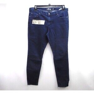 Tommy Hilfiger Womens Mid Rise Skinny Stretch Blue Jeans Size 14 (36X29)